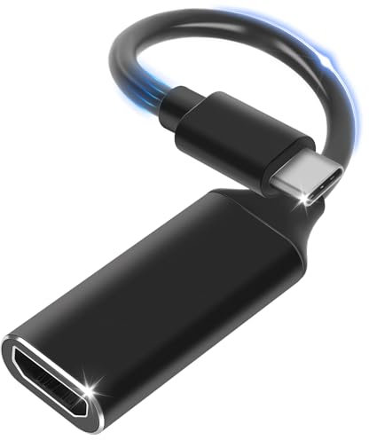 Adaptateur USB-C vers HDMI, USBC vers HDMI - Compatible avec iPhone, MacBook, iPad, Pixelbook, Surface, XPS, Galaxy