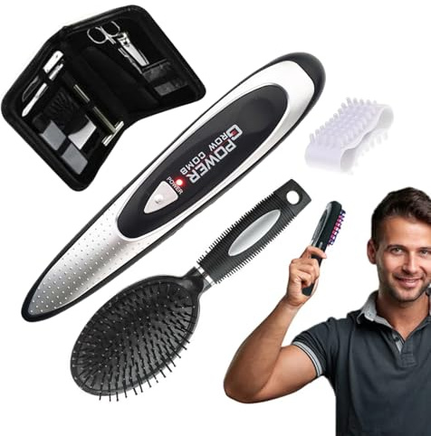 Nexusectar Brosse du cuir chevelu pour la croissance des cheveux, brosse de masseur du cuir chevelu - Brosse de à cheveux multifonctionnel vibrant,Peigne électrique portable pour nettoyer