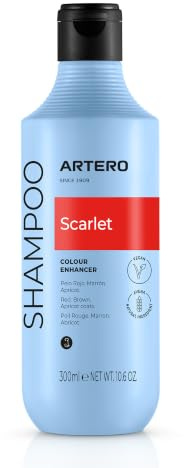 Artero Scarlet. Champú para Perros Intensificador del Color Natural para Pelajes Rojos, Marrones y Chocolate – Brillo Duradero, Hidratación Profunda y Fórmula Suave 300 ml