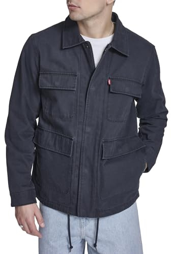 Levi's Men's 4-Pocket Cotton Field Jacket, Navy, Large