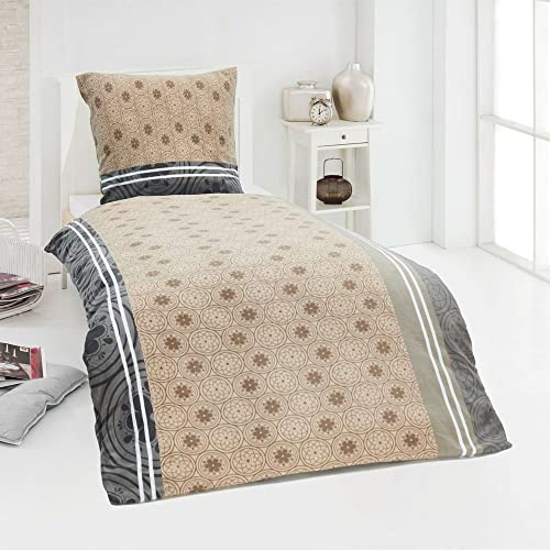 Calda biancheria da letto invernale, in microfibra di pile, morbida, 135 x 200 – con federa per cuscino, design 7, 135 x 200 cm