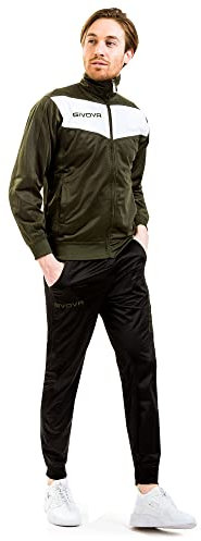 Givova Unisex pak visa Overall, grünes militär/schwarz, L EU