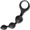 DUKESTON Plug Anal con 3 Bolas Anales para Mujer & Hombres, Silicona (Negro)