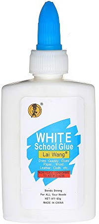 MJJEsports 60Ml Non Tossico Bianco Lattice Colla Scuola Fatto A Mano Fai Da Te Panno Carta Di Legno Di Cuoio Adesivo