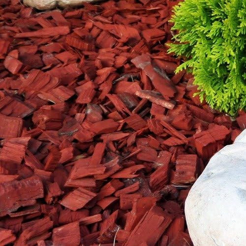 PSB Wood Chip Red Coloured Garden Chipping Flower Bark Wedding Decorative Landscape
