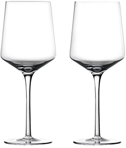 Zone Denmark Rocks Rotweingläser, Hochwertige Weingläser für Rotwein, 2er-Set, Durchm. 8,7 cm, Höhe 22 cm, 40 cl, Kristallglas