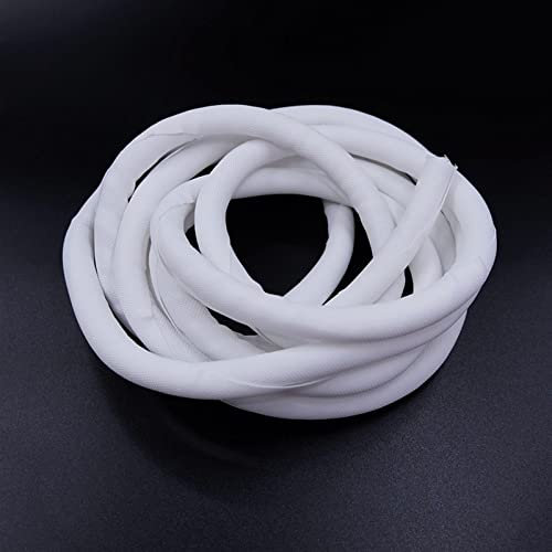 Manchon de Câble Gaine Ajustable, 1m BLANCHE Clôture à manches de câble ANIMAUX La gestion des lignes automobiles extensibles tressé chevauche le tube à tuyaux à métier à métier à tisser flexible enve