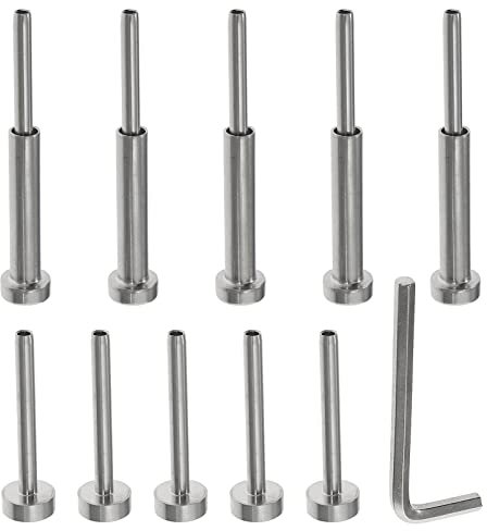 Housoutil 5paare Kabelgeländer Pressverbindung Edelstahl-kabelspanner Für Terrassen Und Treppen Robustes Geländersystem Für Innen Und Außenbereich