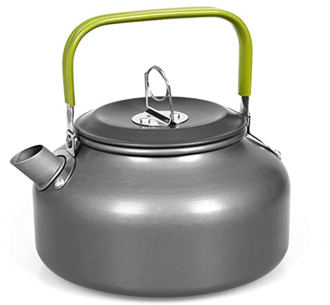 LIXADA Camping Kettle 0.8L/1.2L/1.6L for Boiling Water, Coffee Pot Tea Kettle Aluminum Alloy Teapot with Silicon Handle Carry Bag for Hiking Outdoor Picnic