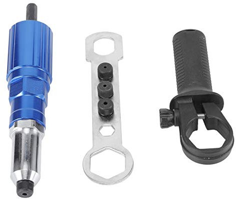 Yctze Adaptor Electric, 19 * 8 * 4 Rivet Drill Attachment Electric Riveter Conversion Connector Adaptor Electric Carpenter Tool