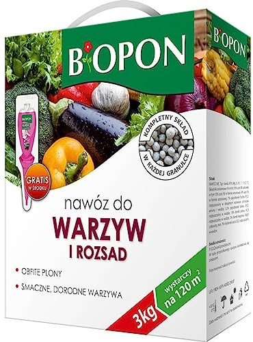 Biopon Dünger für Tomaten, Gurken und Gemüse - NPK Gartendünger Spezialdünger 3kg