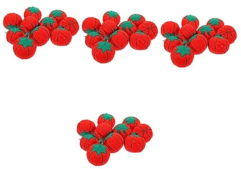 Cabilock 4 Sets Nähen Für Tomaten-chili-design Nadelkissen Home Polsterung Pin Organizer 10 Stück * 4