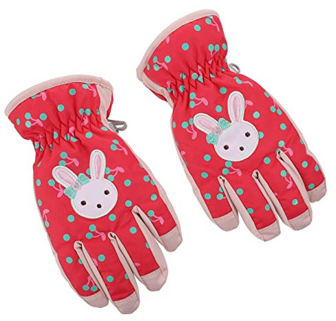 PACKOVE 2paare Mädchen Winter Skihandschuhe wasserdichte Warme Fäustlinge Für Mädchen Mit Elastischem Handgelenk Für Outdoor-aktivitäten Wie Skifahren Snowboarden Und
