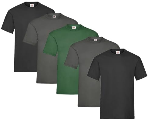 Fruit of the Loom Men's Heavy T-Shirt Pack of 5