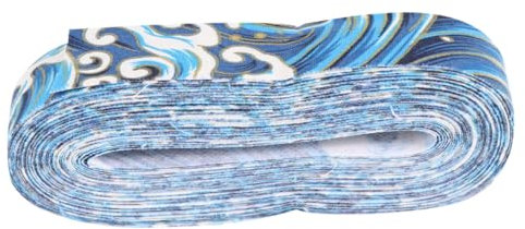 NUOBESTY Bedrucktes Baumwollband 3cm Buntes Baumwollseil 10 Yard Selbstgemacht Bastelbedarf Für Schmuckherstellung Scrapbooking Hochzeitsdekoration