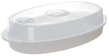 Zerodeko 1ensemble Plat De Cuisson Vapeur Pour Poisson Au Micro-ondes Cuiseur Polyvalent Avec Couvercle Accessoire De Cuisine Pour Cuisson Saine Des Aliments