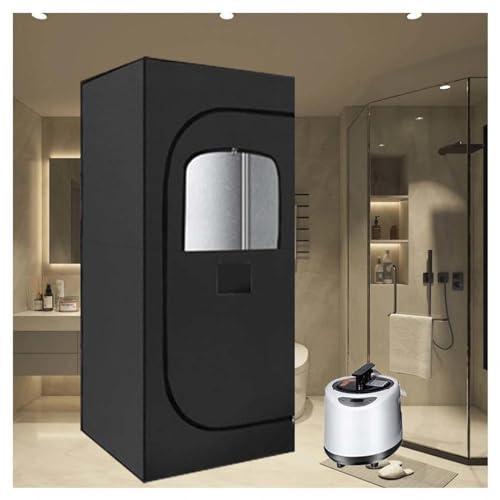 HAZARA Sauna Infrarouge Cycle De Vapeur Thermique sur Tout Le Corps à 360°, Sauna Home Minuterie Intelligente avec TéLéCommande, Saunas Convient pour La Salle De Sport/Yoga, Etc.