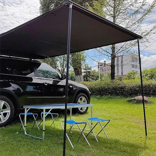 Toldo Coche Toldo Lateral Impermeable para Coche, Refugio Solar, Toldo Retráctil Extraíble para Vehículo, Techo de Parasol para SUV/Camión/Furgoneta, Viajes de Camping al aire Libre ( Size : 160x250cm