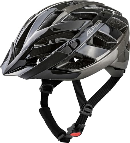 ALPINA Panoma 3.0 City-Fahrradhelm, Black-Anthracite Gloss, 52-57 cm