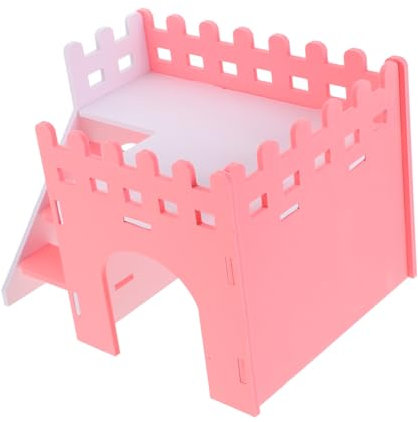 BELLIFFY Käfig-Villa-hütte Für Kleintiere Hamster Meerschweinchen Chinchilla Igel Eichhörnchenhütte Aus PVC-Material Leicht Zu Reinigen Platz Spielen