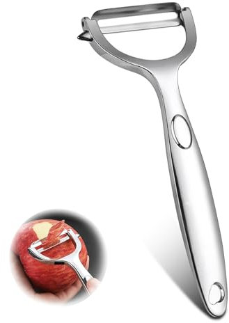 CTENG Pelador universal con hoja afilada de acero inoxidable resistente a la corrosión, pelador de patatas, pelador de verduras fácil de pelar, pelador de espárragos, pelador de cocina, potapeeler