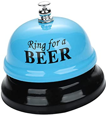 Suammiitstrieadea Servicio de recepción de timbre para restaurante, llamada, para cocina, escuela, cerveza azul, Cerveza azul, 7.5x7cm