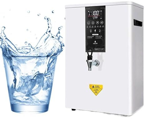 KJZQXYX Electric Water Boiler, 3000W Commercial Hot Water Dispenser with Timer & Removable Drip Tray, Water Boiler for Water Pressure (50l/H)