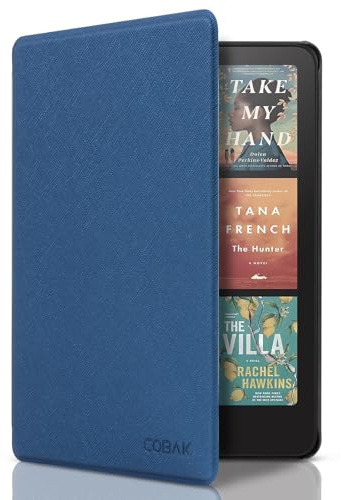 CoBak 7 Clear Case, not for iPad(A0720), Dark Blue | PU Leather Smart Cover, Auto Sleep/Wake
