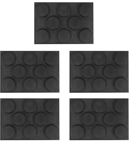 PAGJHRFJG 5X Le Pain en Silicone à Hamburger Forme Une Boulangerie PerforéE Moule des Feuilles de Cuisson Antiadhésives