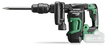HiKOKI Akku-Meißelhammer H3641DA, 36 V SDS-Max Abbruchhammer, 6.8 J | Bürstenloser Motor, 4-Gang-Steuerung, LED, 5.3 kg leicht, inkl. Koffer & Meißel, ohne Akku & Ladegerät