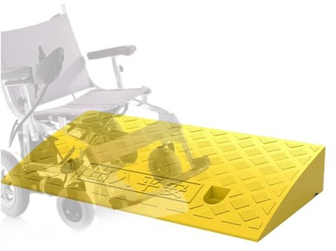 JNHGSHUAISDF Rampe Gummi-Schwellenrampen - Hochleistungs-Rollstuhlrampe, Schwellenrampe for Treppen von Rollstühlen, Elektromobilen, rutschfeste Bordsteinrampe for Auffahrten, Tragkraft 273 kg