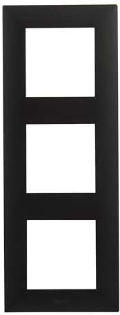 LEGRAND Marco triple de la gama Niloé Step para instalación componible, Color Antracita, 398277