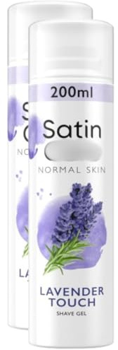 Normal Skin Lavender Touch Shaving Gel 200ml x Pack of 2 - Specially Formulated Shaving Gel Makes for Easy-peasy Hair Removal While Being Kind to Dry Skin