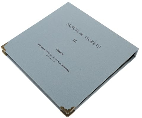 WEKAMOS Álbum De Colección De Boletos y Tarjetas Portátil y Resistente Diseño De Bolsillo