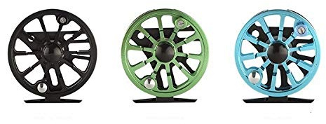 Fliegenfischenrolle,Fliegenrolle Fly Fishing Reel 3 Edelstahl-Lager CNC Machine Rahmen Ultralight Aluminium Ice Fliegenrolle(3 4 Blue)