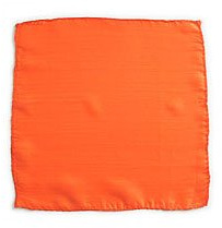 Magic SILK Seidenschals (15 x 15 cm) von 12 - Orangen