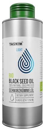 Bio Schwarzkümmelöl Kaltgepresst 250ml, Ungefiltert, Hochwertig, Naturrein Ohne Zusatzstoffe, Ägyptisches Nigella Sativa Öl mit Hohem Thymoquinon, Mühlenfrisch, Vegan