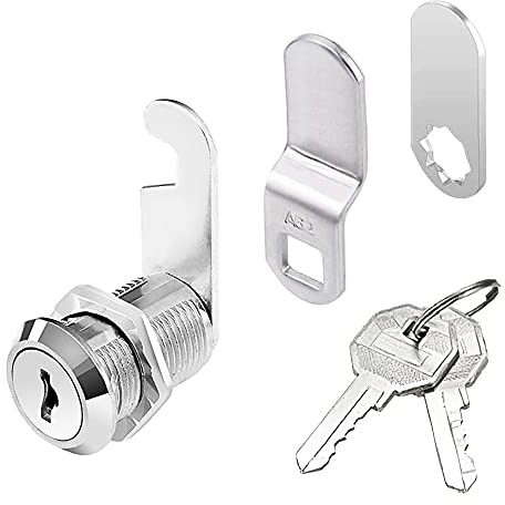 LadayPoa Cabinet Lock,Drawer Lock,Generic Drawer Lock Locker Locks，Standard Size cam Lock with Keys for Cupboard,letterbox,Mailbox(20mm)