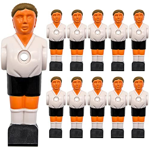 EYEPOWER 11 Tischkicker Figuren 13mm - Deutschland Schwarz Weiß - Tisch Fussball Kicker Figuren - Tisch Fussballspiel Zubehör Fußball Kickertisch Ersatzteile Tischfussball Figuren Kicker Tisch