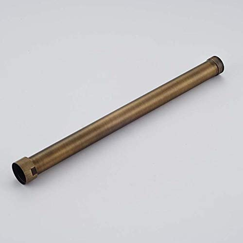1pcs 30cm Verlängerung Duschrohr Antique Messing Dusche Wasserhahn Verlängerungsrohr für Duschsystem Duschzubehör Duschstange, Antikes Messing