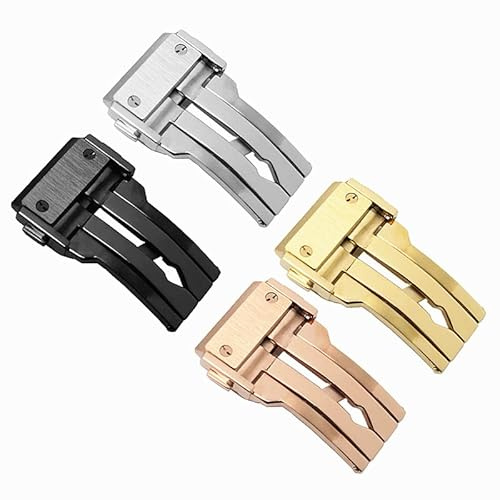GUMMMY Für Hublot Uhrenarmband 316L Edelstahl Uhrenschnalle