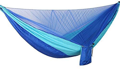 Hängematte mit Moskitonetz, 2 Personen, Camping, Ultraleicht, tragbar, Winddicht, Anti-Mücken, für Outdoor, Wandern, Rucksackreisen, Reisen