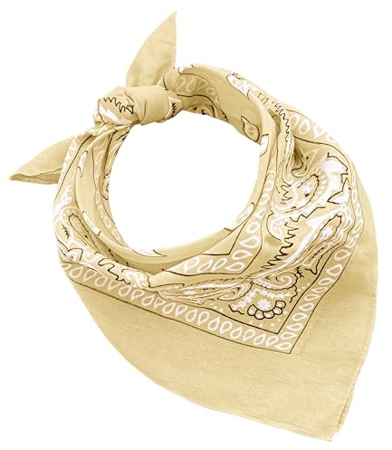 Bandana 100% Baumwolle 3/5/10 Set für Damen Herren Kinder Unisex Einfarbig und/oder Paisley Muster Code A644