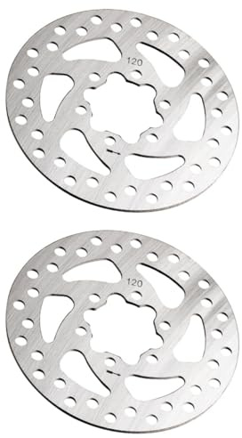 POPETPOP 1 Pair 120mm Bike Disc Brake Rotor, Disk Brakes Accessory For Bike, Bicycle Brake Pads For Mountain Road Bmx Bike (square Hole)