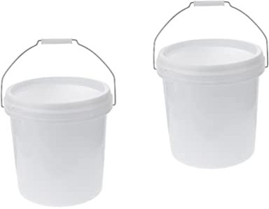 Amosfun 2 Pièces Baril en Plastique bière Pouvez vis Seau de Rangement seaux de Nettoyage Seau à Glace cruche d'eau Seau de 1,5 Gallon Un récipient en Plastique Nourriture Corbeille
