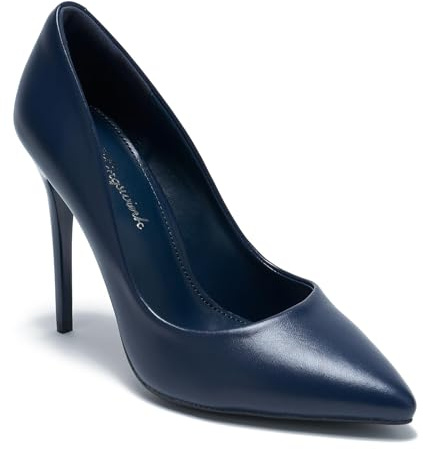hingswink 4inch Closed Toe Stiletto High Heels Pumps,PUNavy5.5