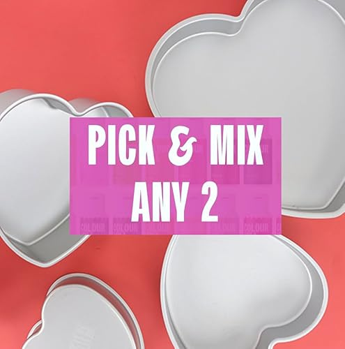 Art of cake PME Solid Base Heart Cake Tin Baking Pan (Pick Any 2)
