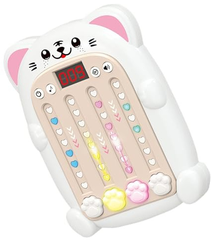Elektronisches Rhythmus-Musikspiel: Tragbares Musikspeicherspiel, Musikspiel mit blinkendem LED-Licht, lustige elektronische Spiele für alle Altersgruppen, Geschicklichkeitsspiel