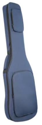 TTETTZ Gitarrentasche für Bass mit Stauraum und Schultergurt, Blau