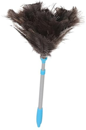 PRETYZOOM Plumero Diseño Duradero Reutilizable Extensible de Plumas de Avestruz y Ligero y Mango Largo para Limpieza de Ventiladores de Techo, Persianas y Muebles
